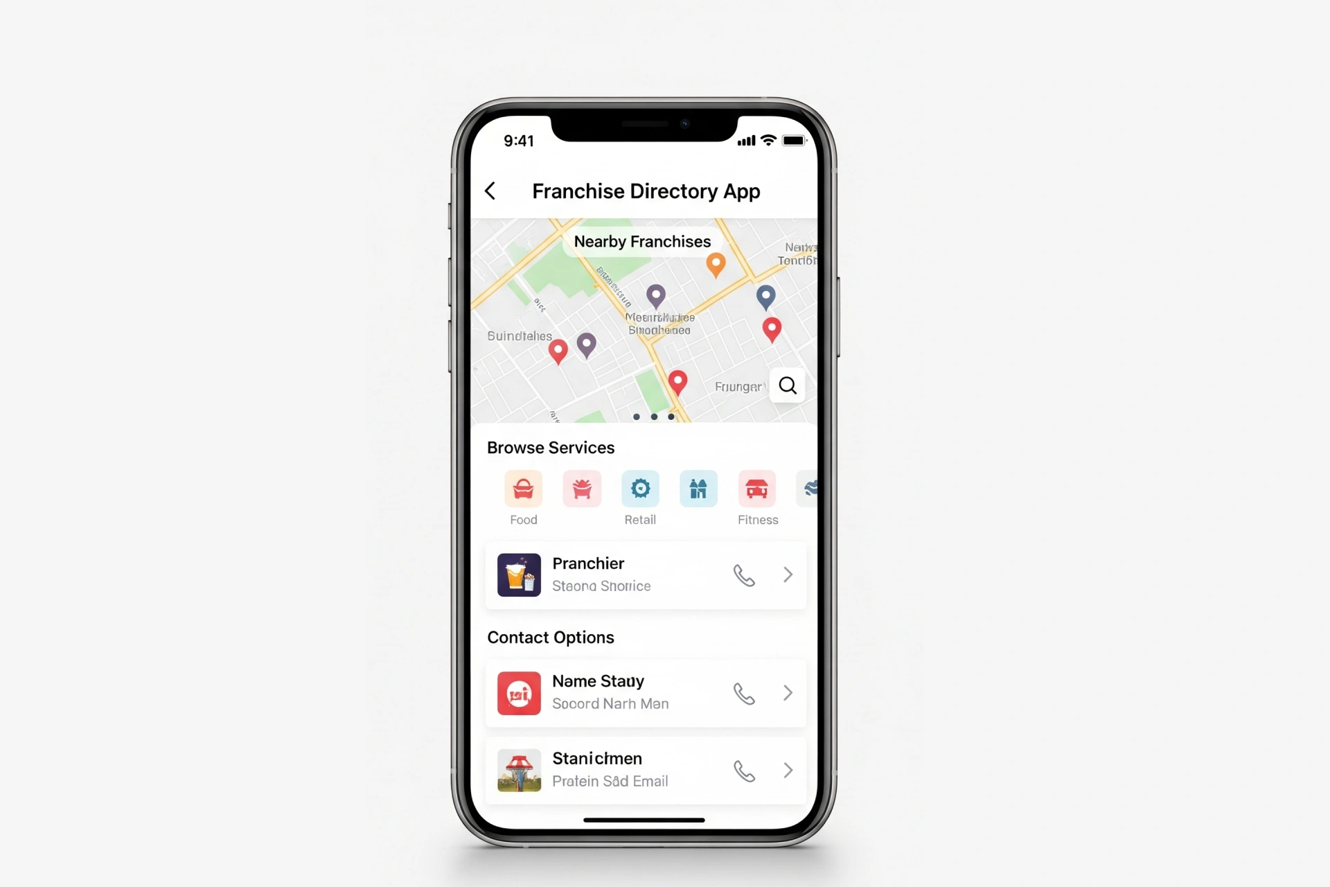 Franchise Directory App