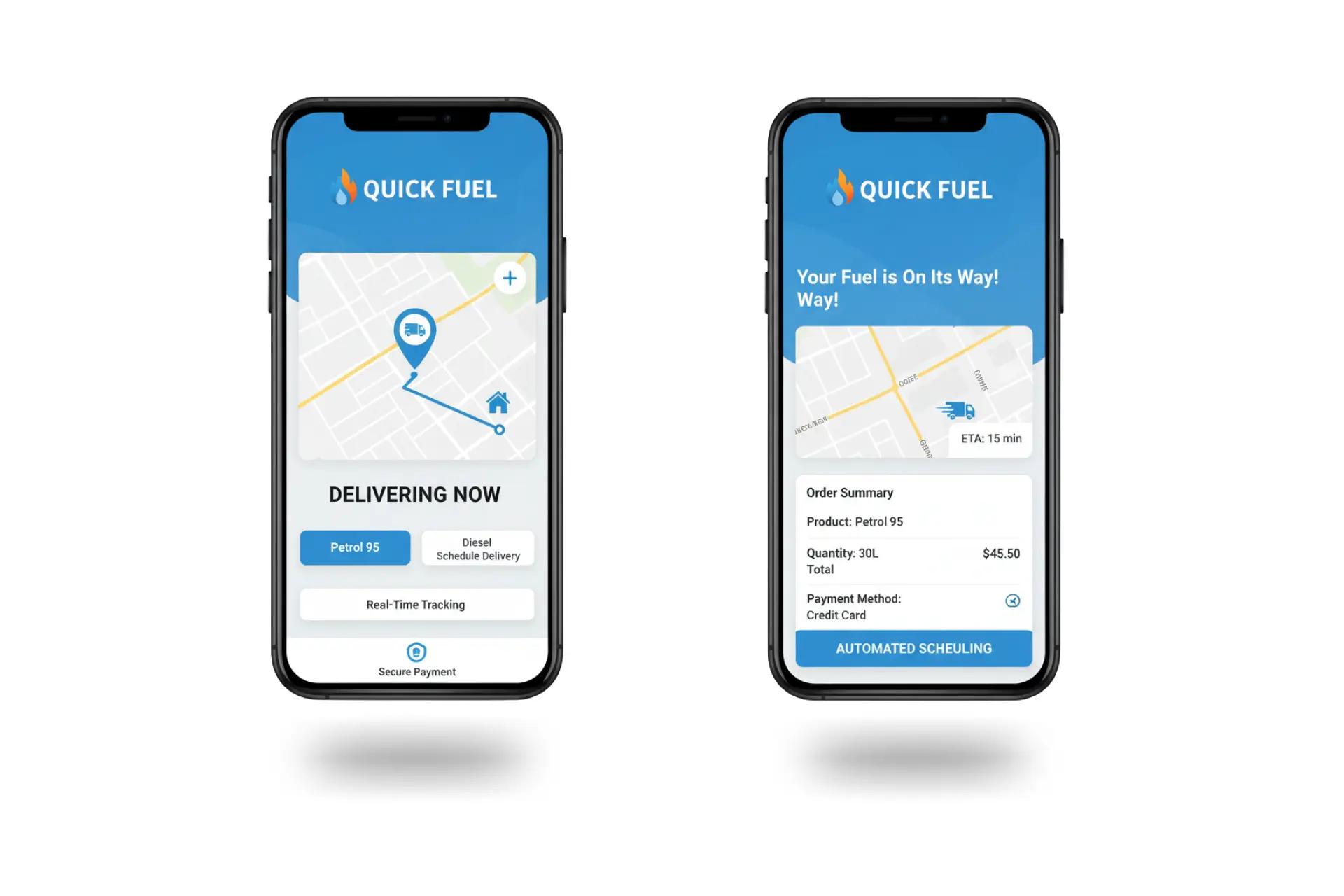 Quick Fuel – On-Demand Fuel Delivery App