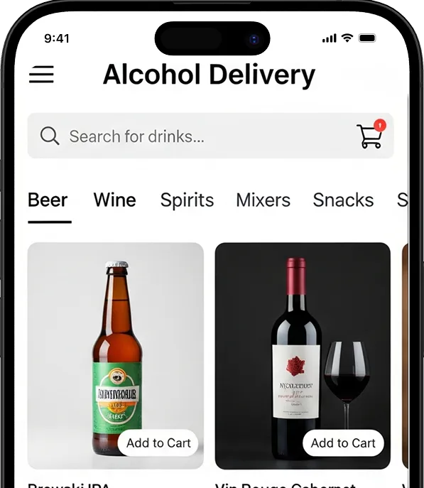 Alcohol Delivery App Development