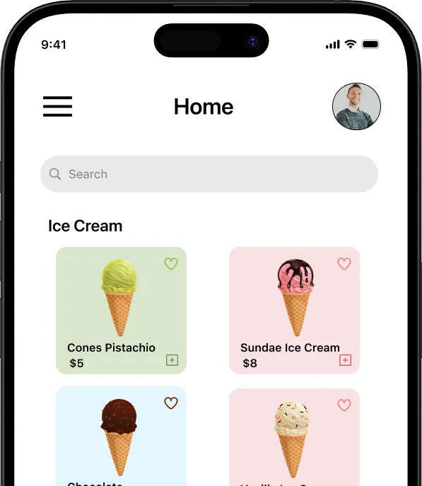 Ice Cream Delivery App Development