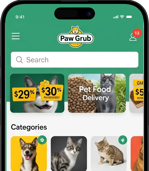 Pet Food Delivery App Development