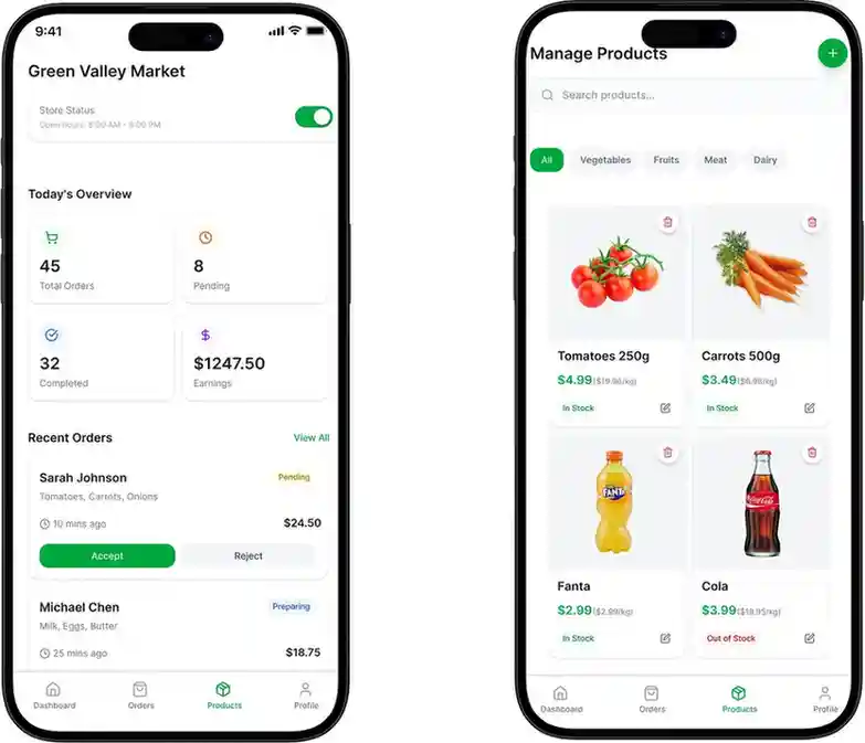 Store / Vendor Panel – Simplifying Inventory & Order Management