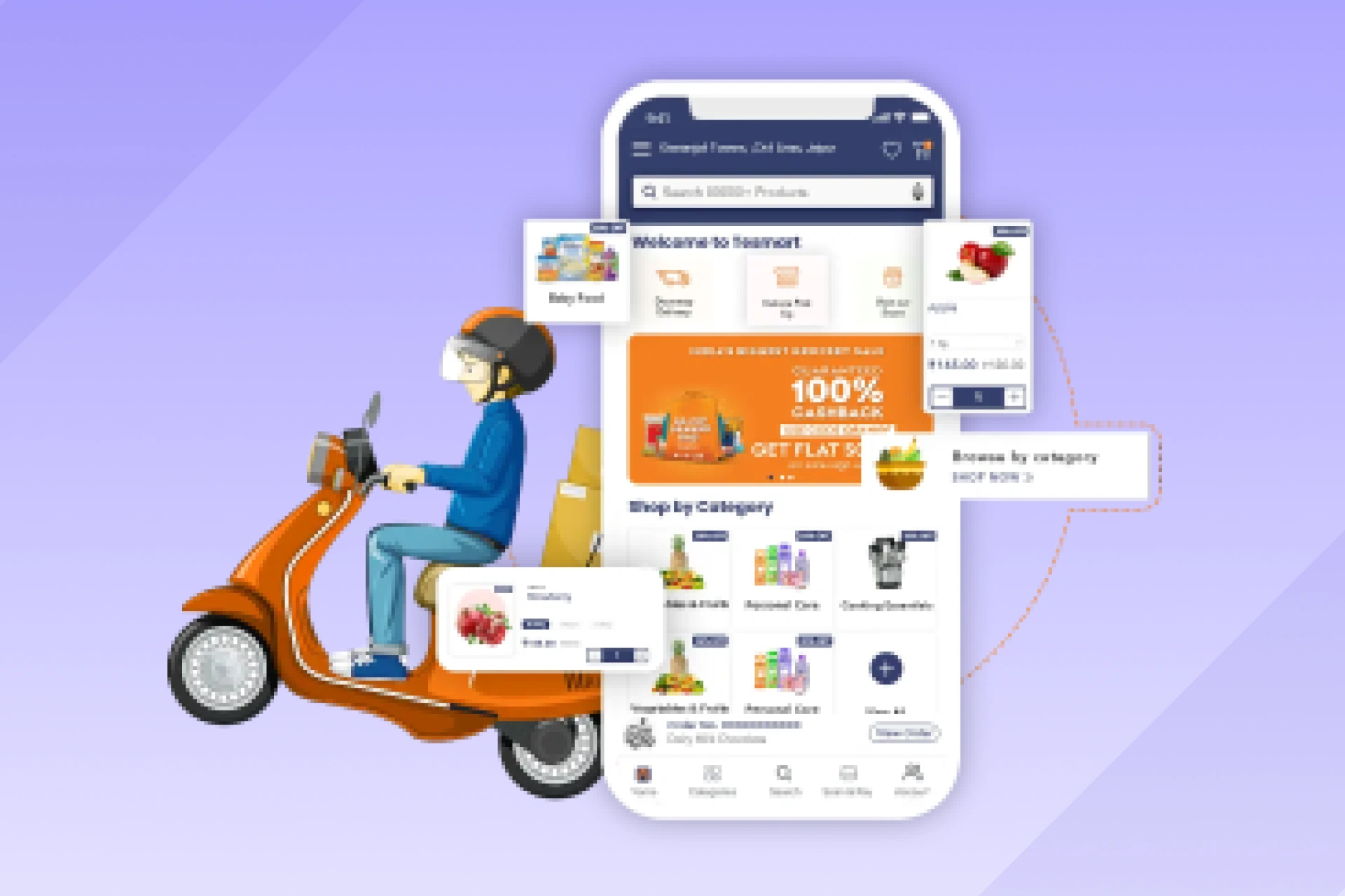 Multi-Vendor Grocery Marketplace App