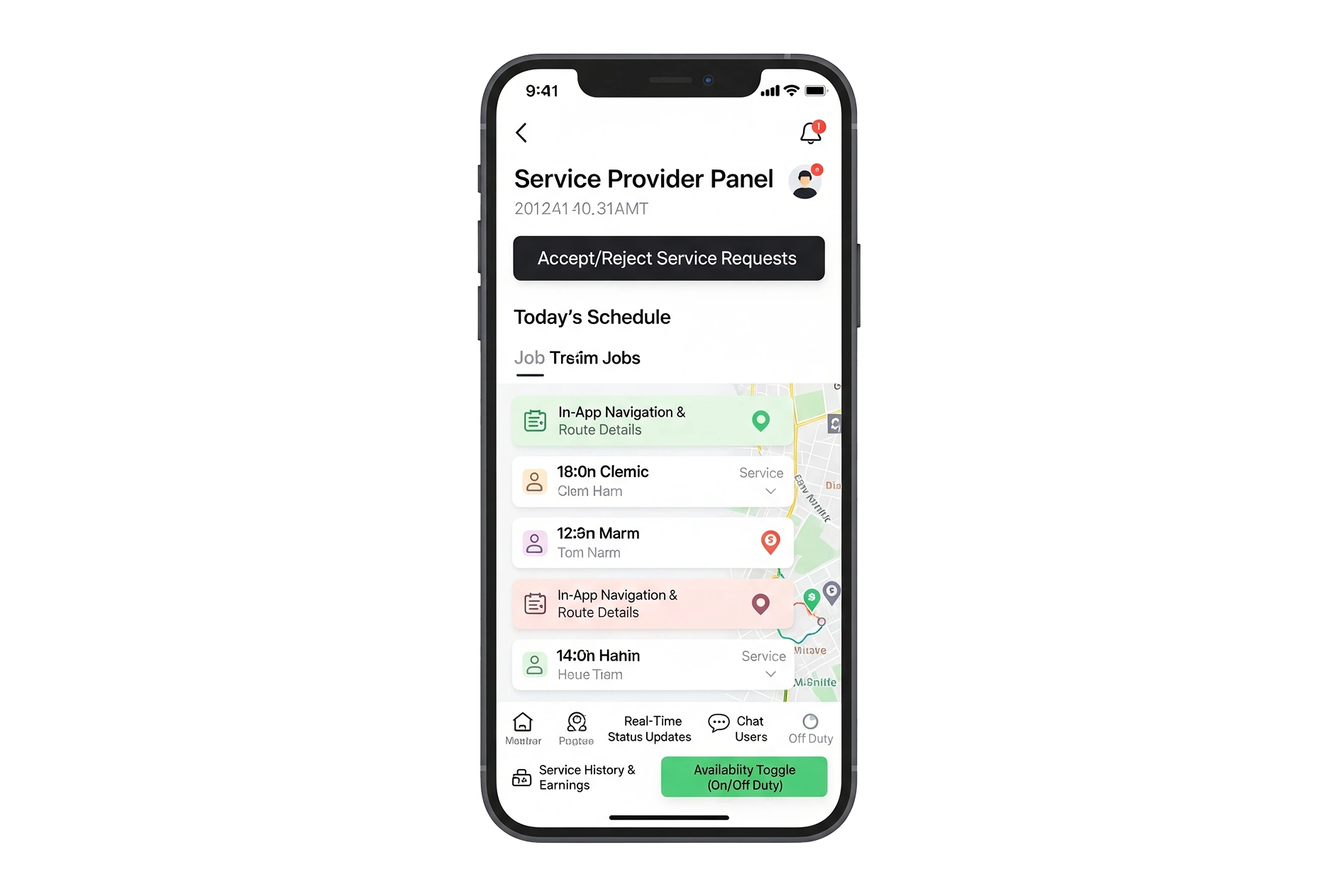 Service Provider Panel