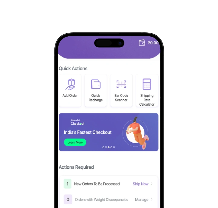 Shiprocket Clone App