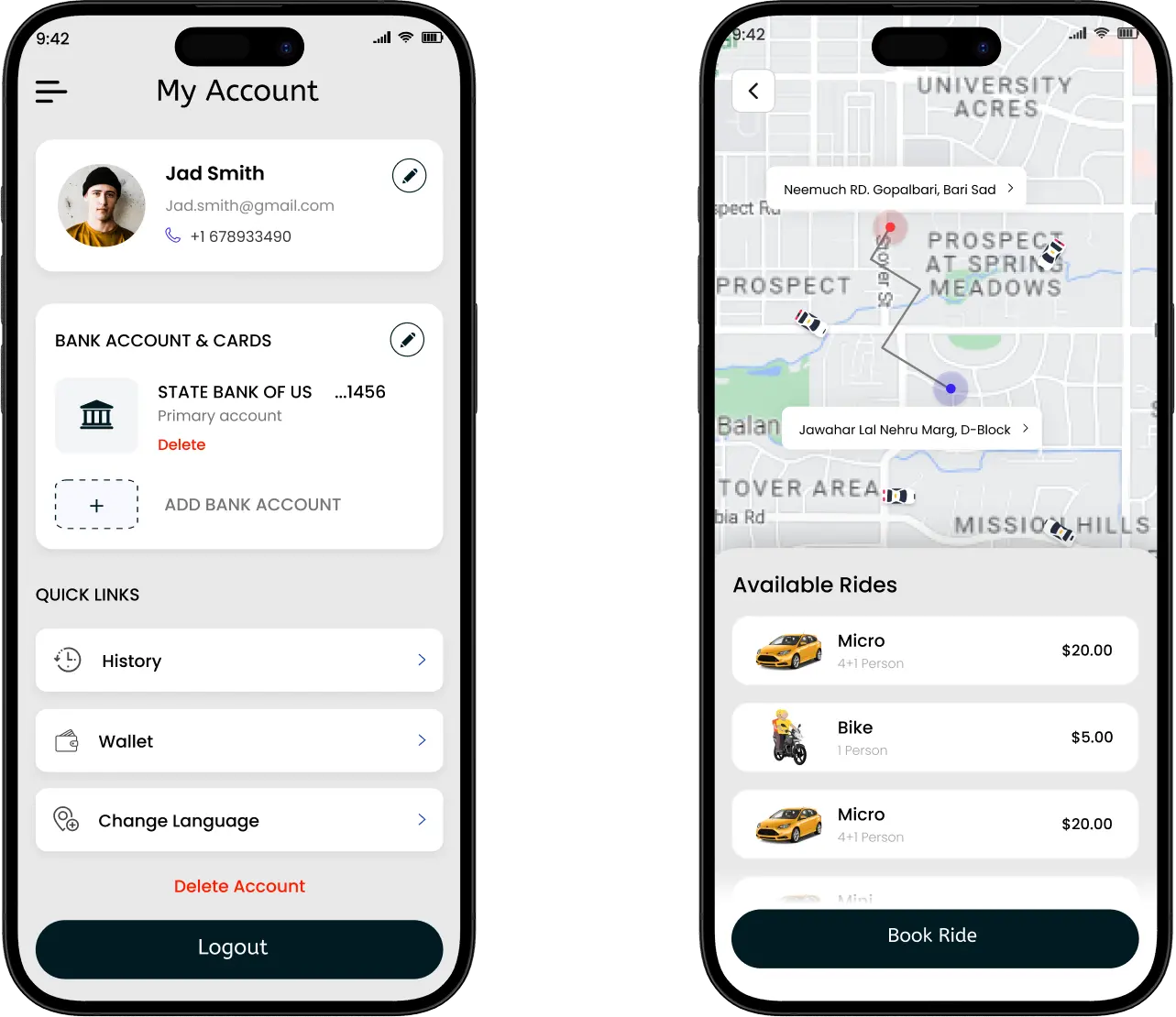 Passenger App – Smart, Fast & Secure Ride Booking Experience