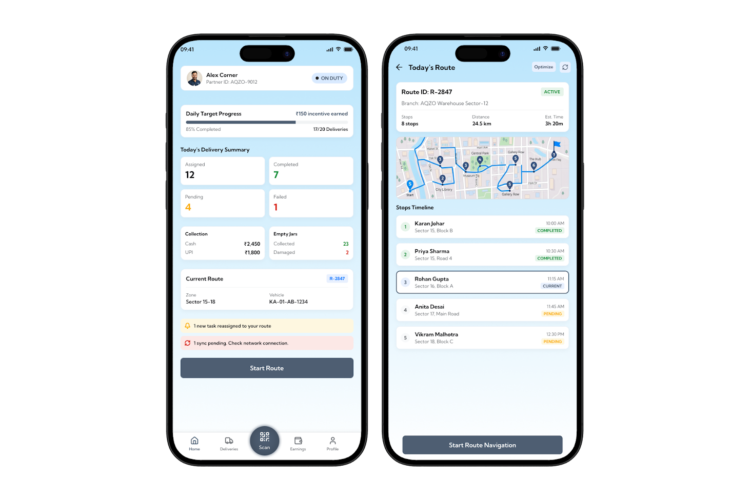 water delivery delivery agent panel