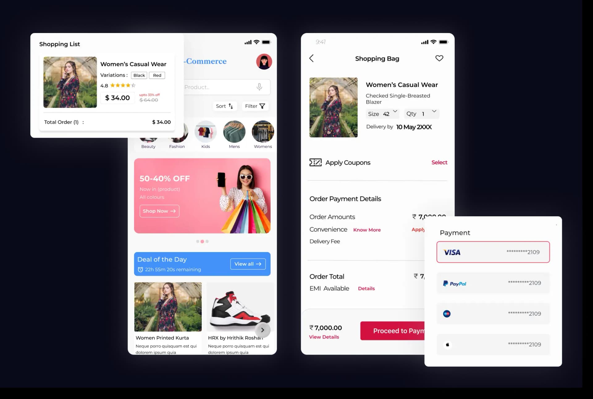 Customer Panel Features