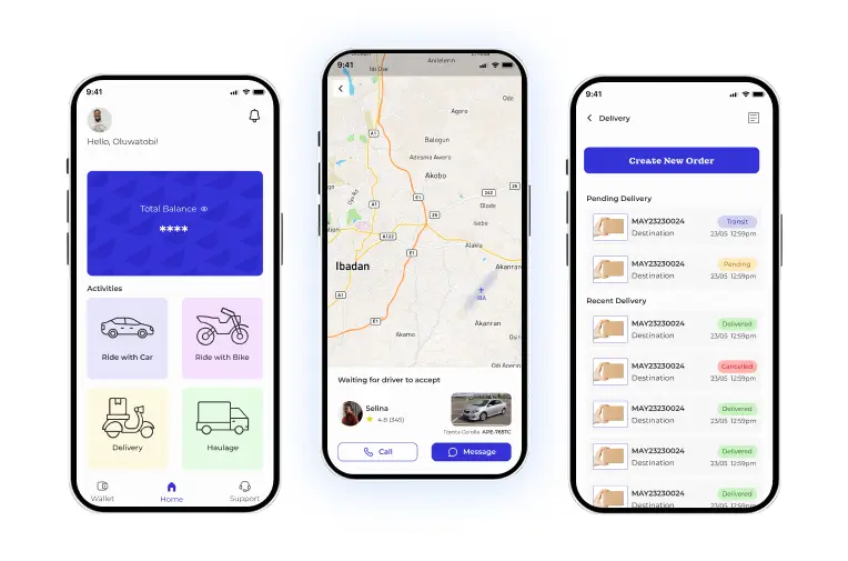 Logistics & Delivery Service Taxi App