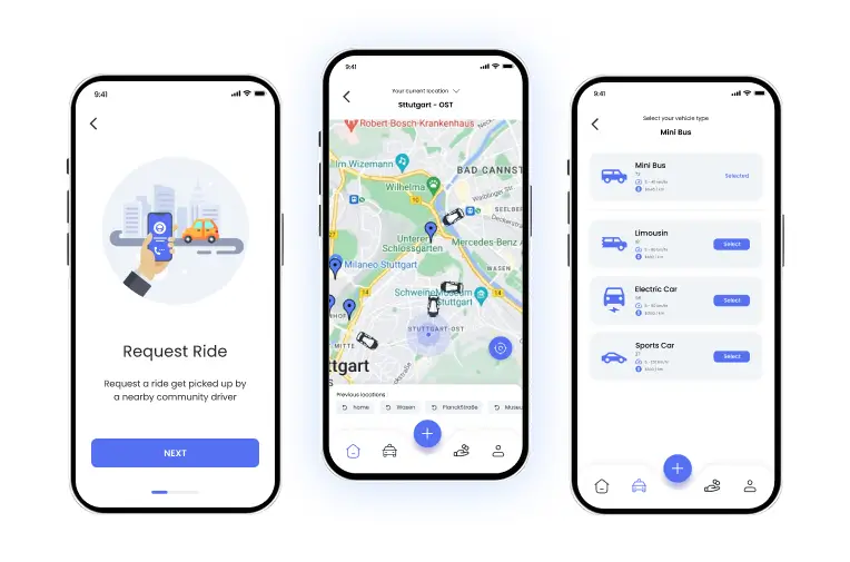Urban Ride-Hailing – Taxi Booking App Development