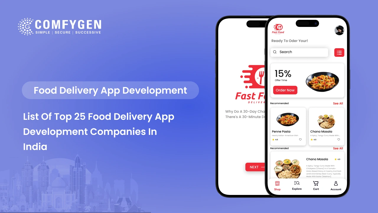 List of Top 25 Food Delivery App development companies in india