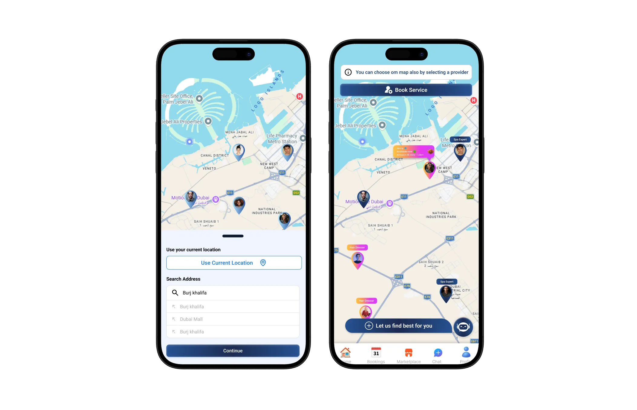 24Beauty Map Provider app features