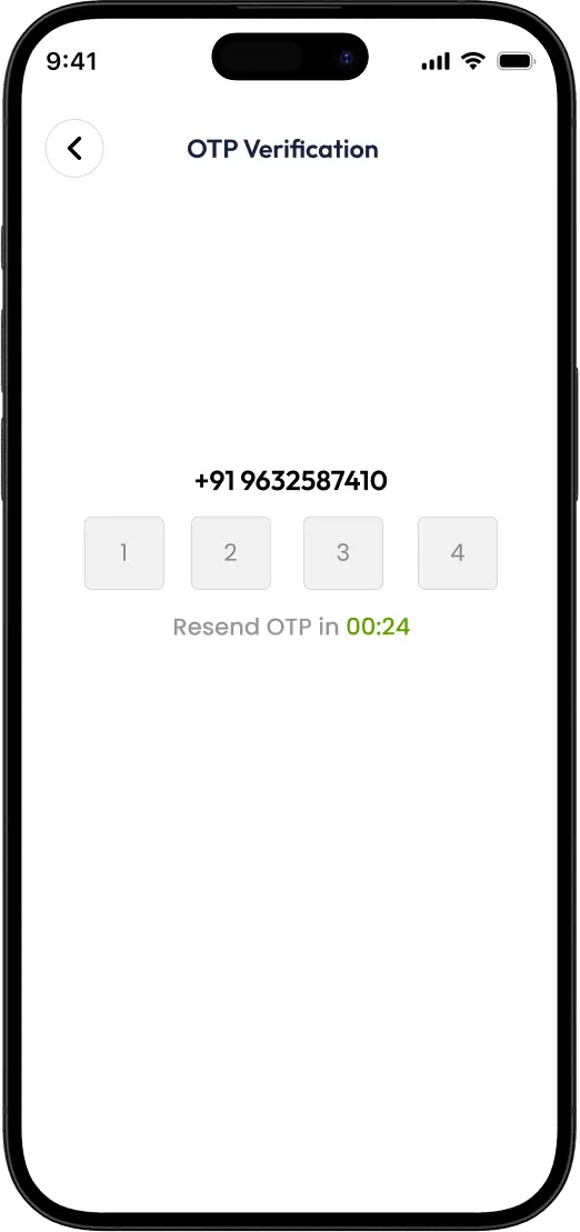 user opt verification screen
