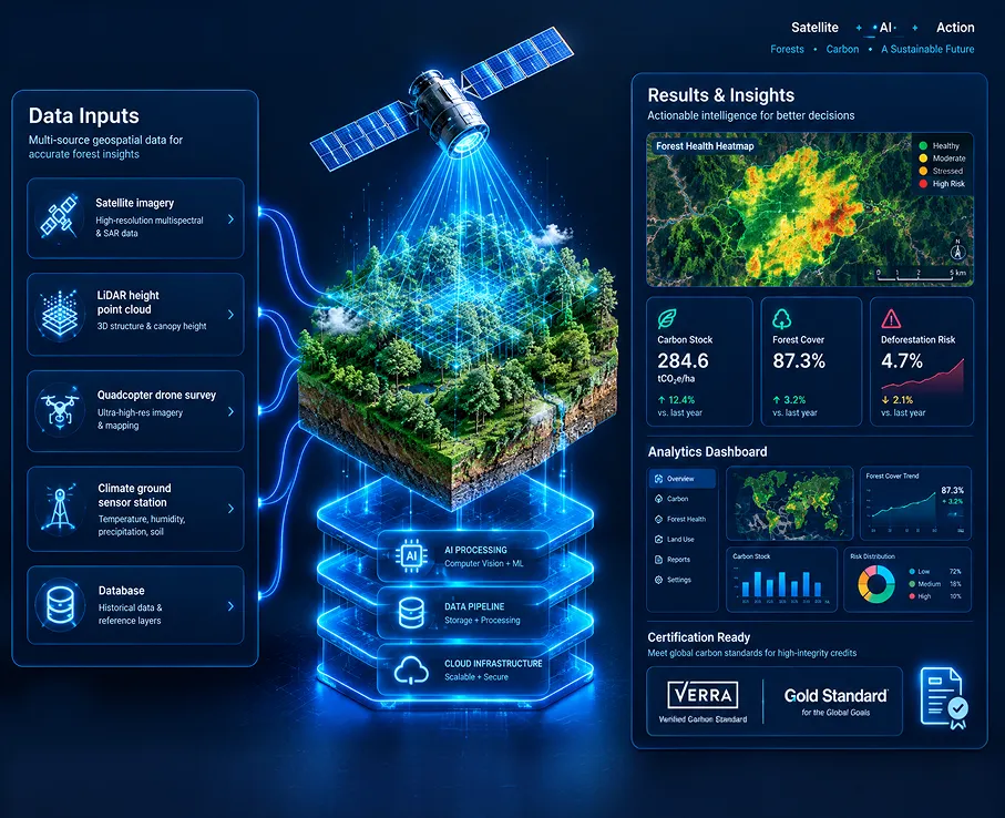 What is a forest monitoring and carbon MRV platform?