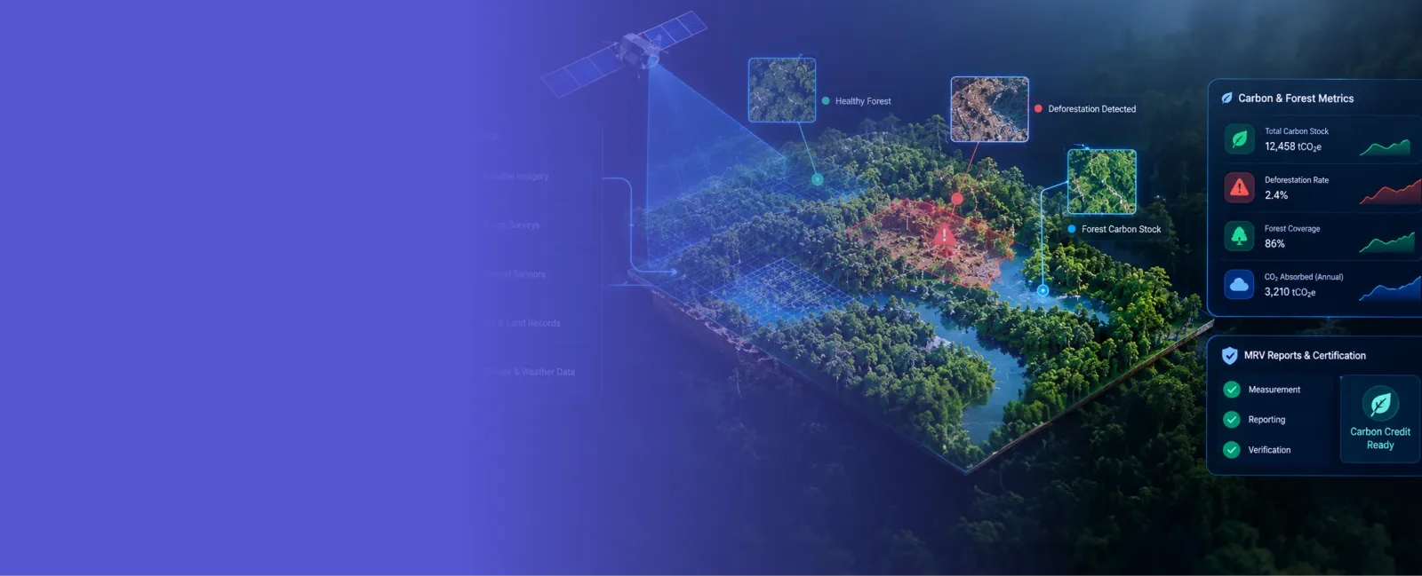 Forest Monitoring & Carbon MRV Platform Development