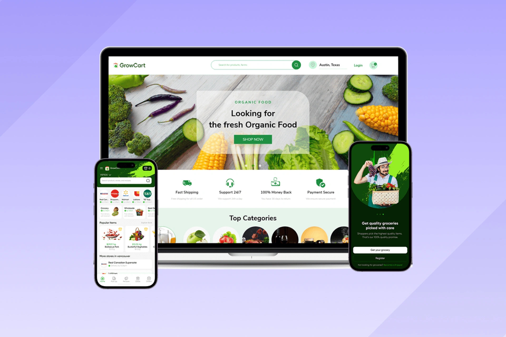 Custom Supermarket App Solution
