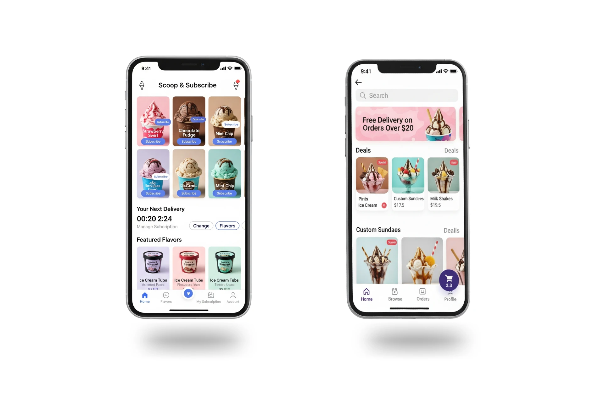 On-Demand Ice Cream Delivery App