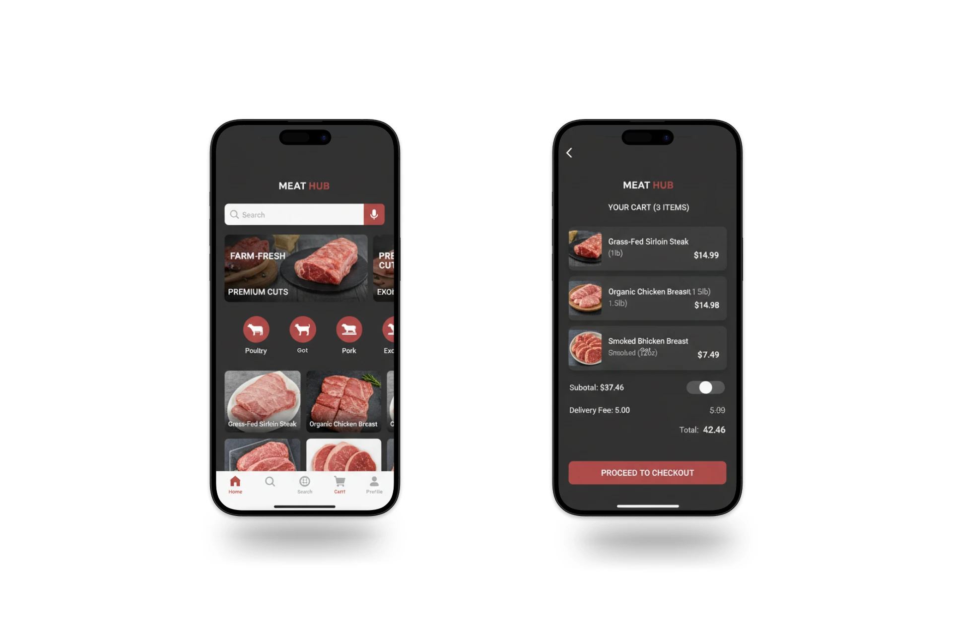 On-Demand Meat Delivery App