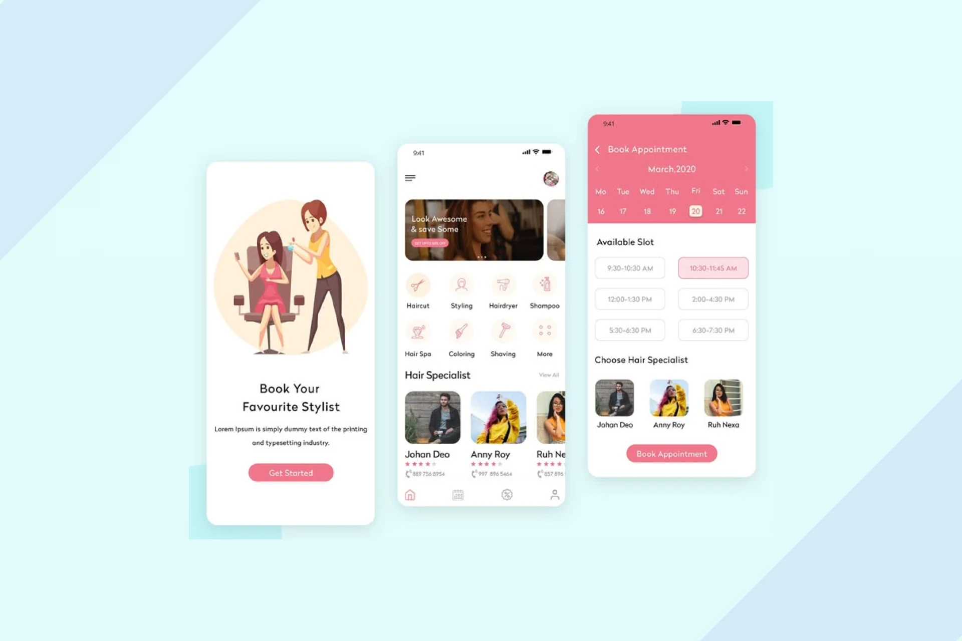 Freelance Stylist Appointment App