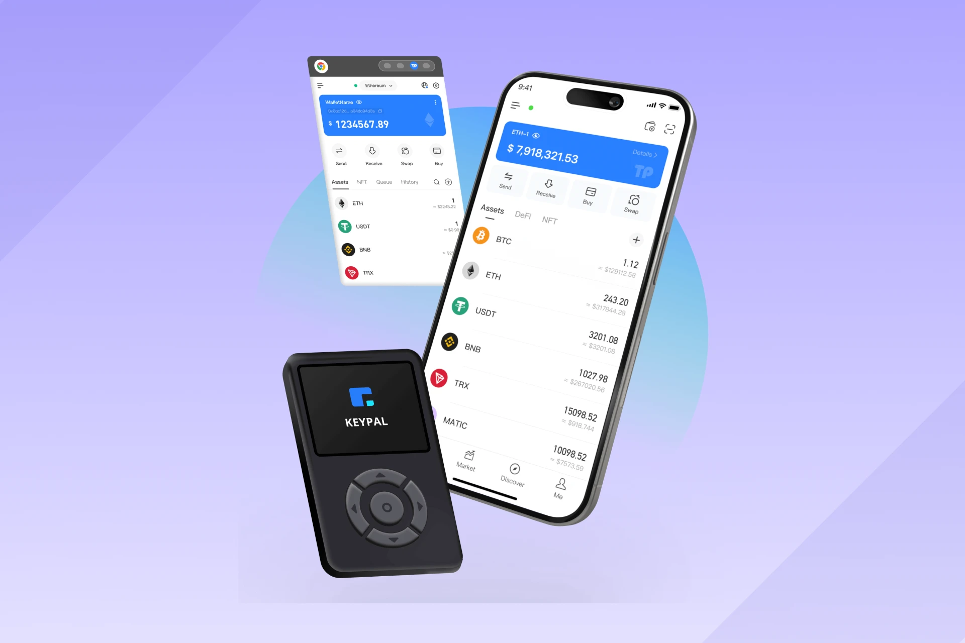 Secure Crypto & Stock Wallet App