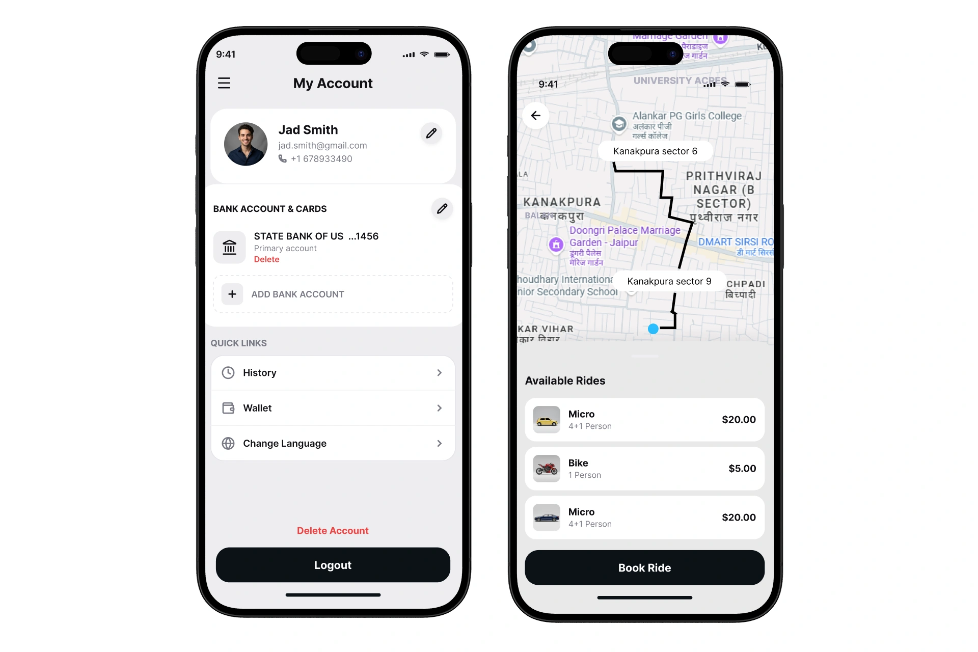 Passenger App – Smart, Fast & Secure Ride Booking Experience