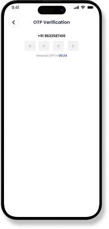 ZatPat Ride app OTP verification screen