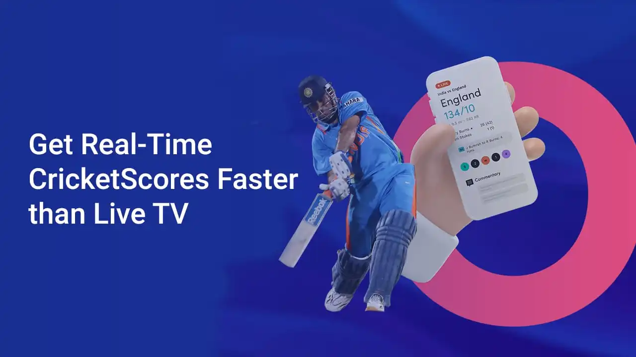 Featured image for How to get a faster cricket score than live TV?