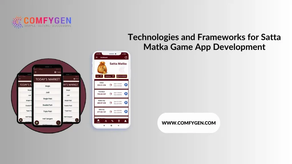 Technologies and Frameworks for Satta Matka Game App Development