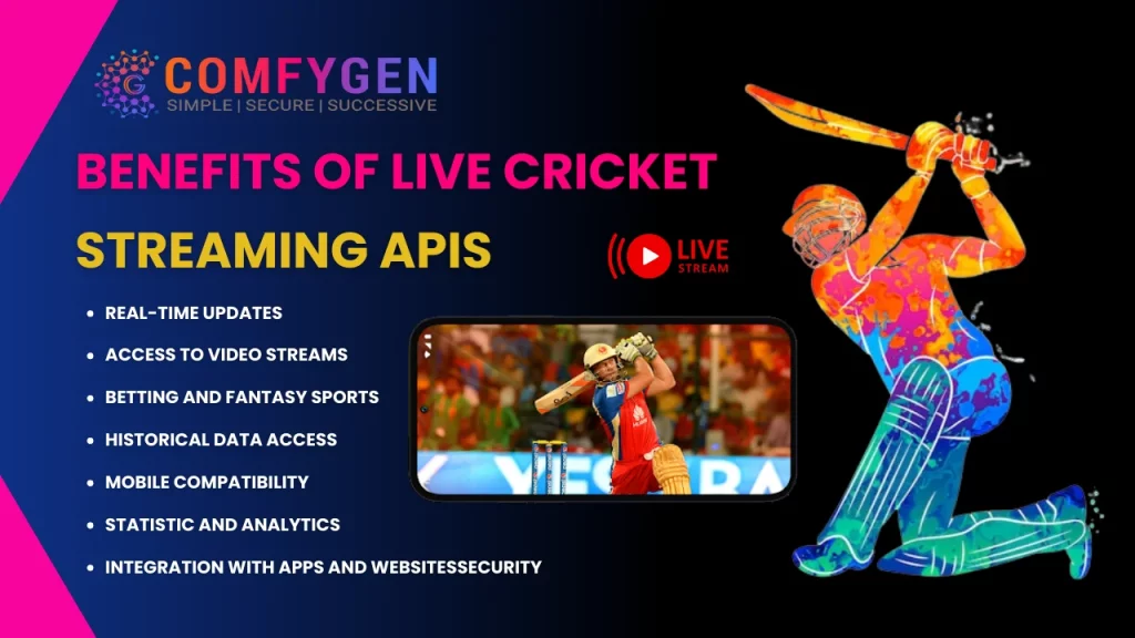 Benefits of Live Cricket Streaming APIs