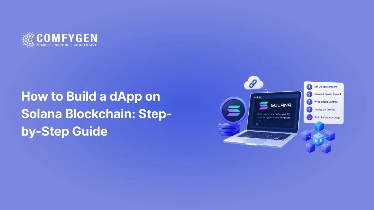 Featured image for How to Build a dApp on Solana Blockchain: Step-by-Step Guide