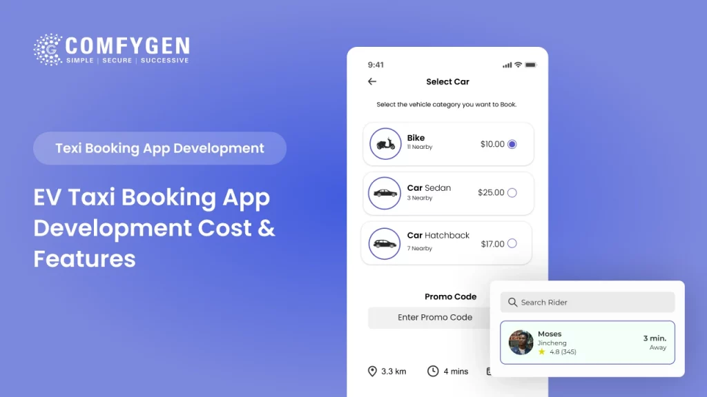 EV Taxi Booking App Development Cost & Features