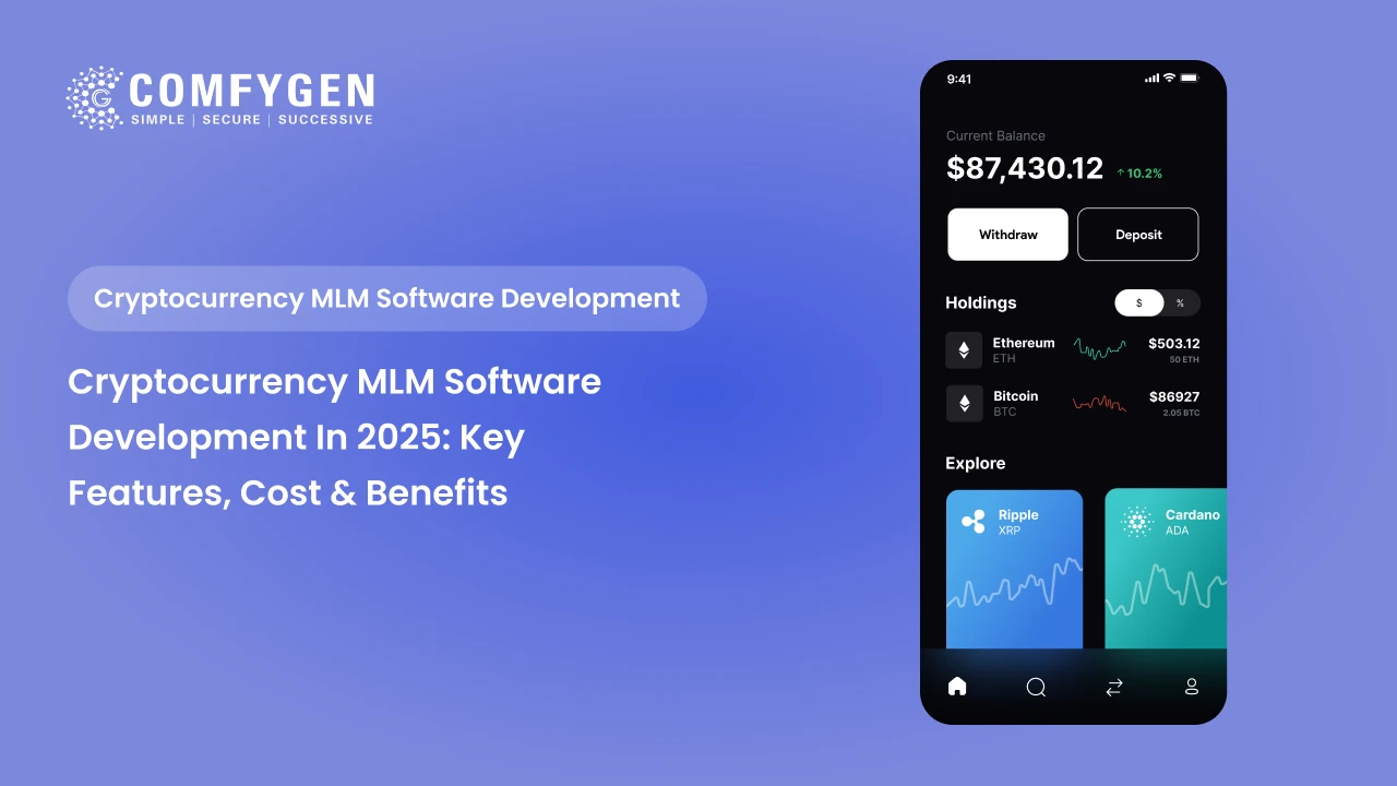 Featured image for Cryptocurrency MLM Software Development in 2025: Key Features, Cost & Benefits