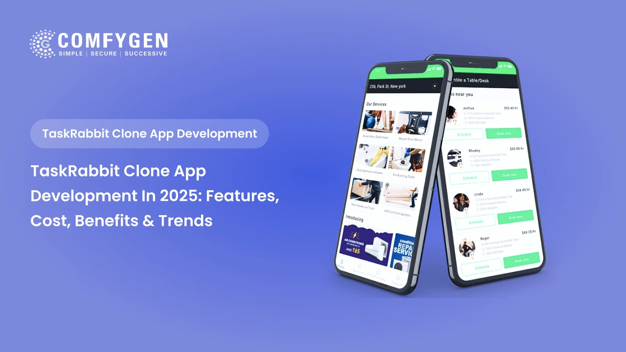 Featured image for TaskRabbit Clone App Development in 2025: Features, Cost, Benefits & Trends