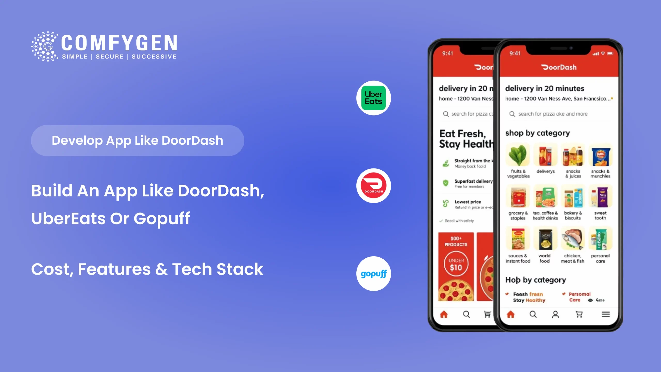 How to Build an App Like DoorDash, Uber Eats, or GoPuff