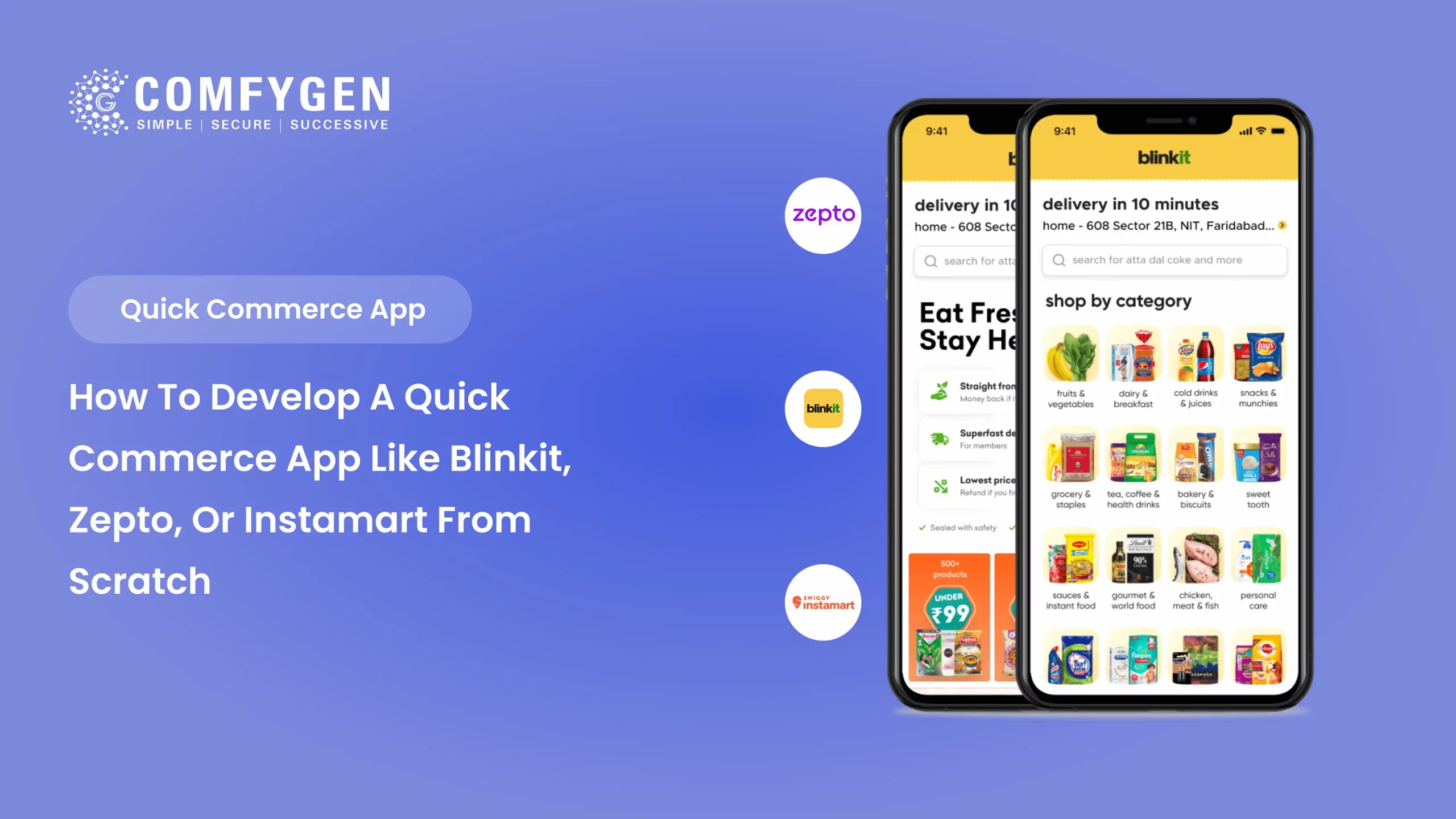Featured image for How to Develop a Quick Commerce App Like Blinkit, Zepto, or Instamart from Scratch