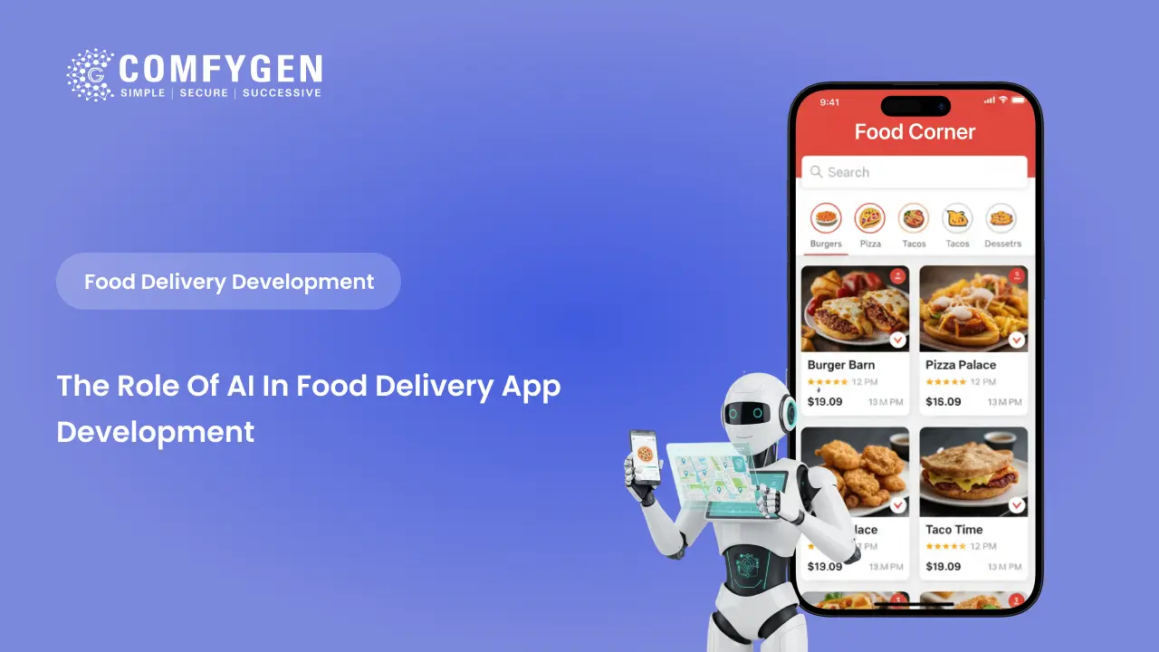 Featured image for The Role of AI in Food Delivery App development