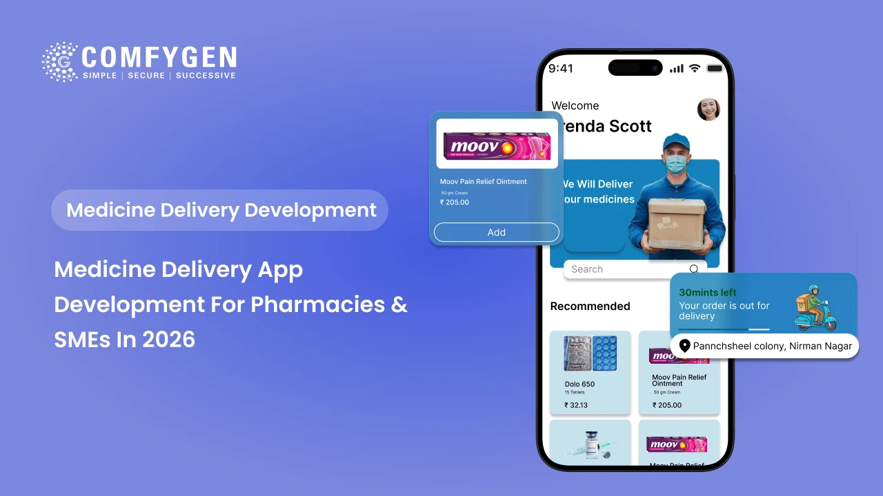 Featured image for Medicine Delivery App Development for Pharmacies & SMEs in 2026