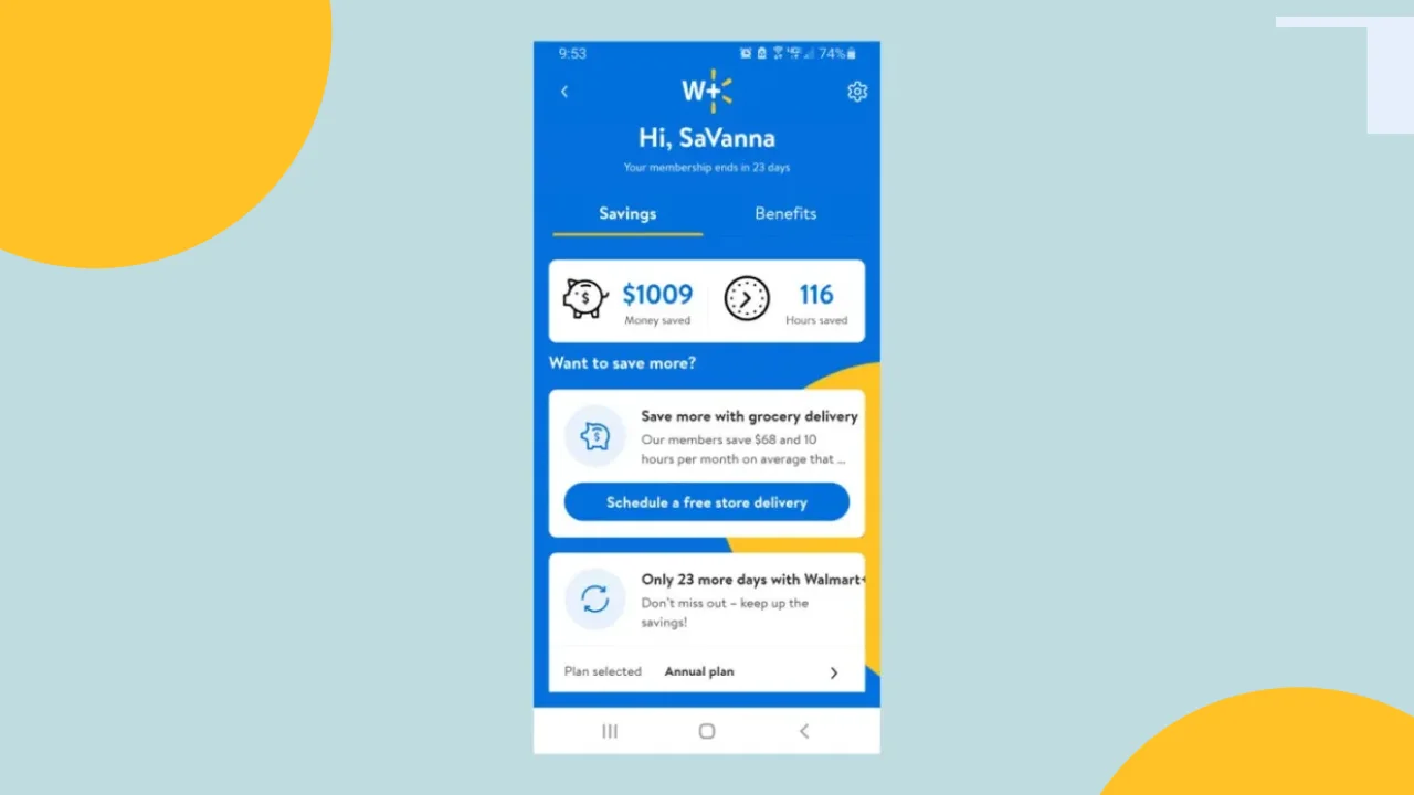 Walmart+ Delivery food delivery app