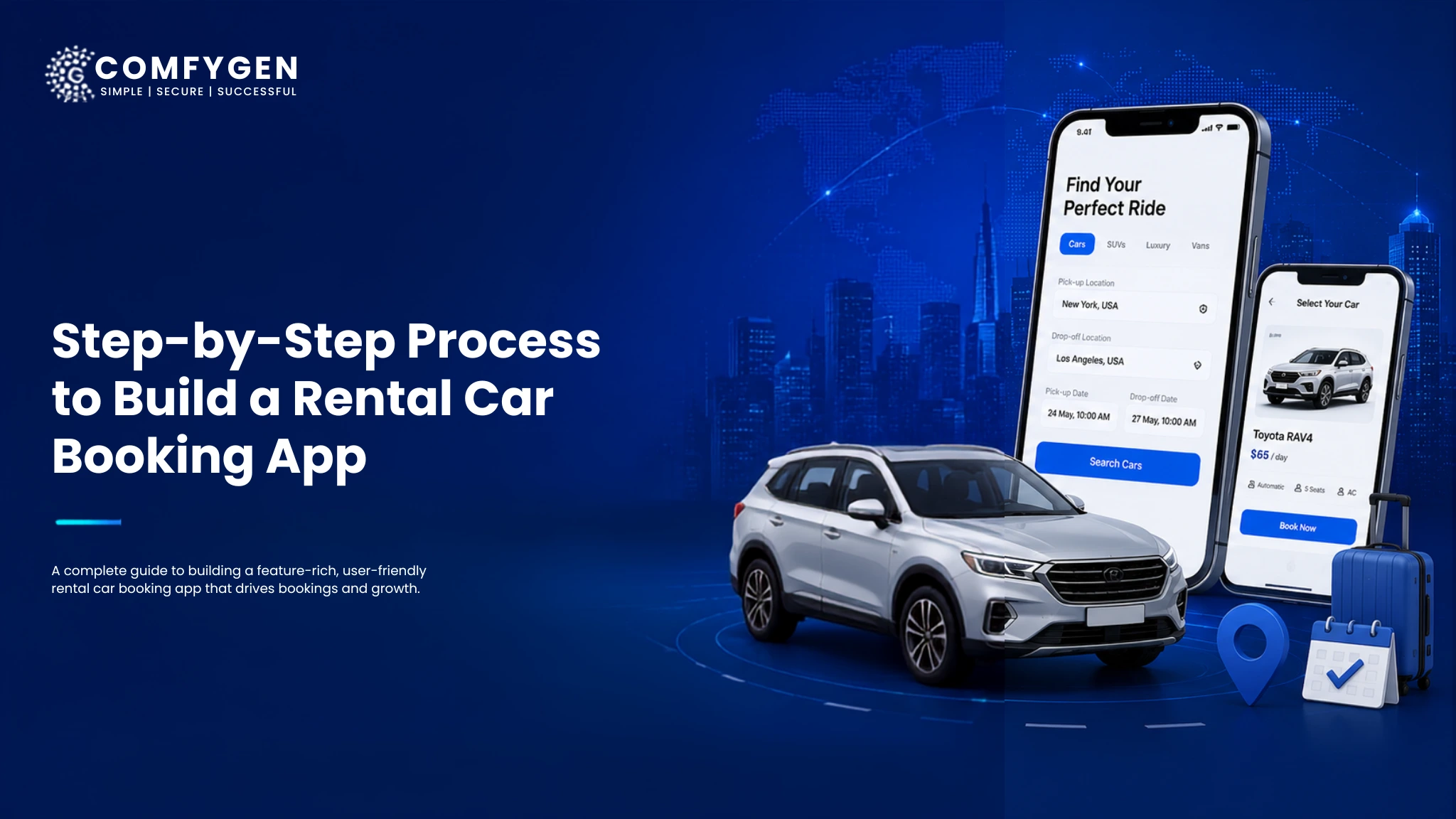 Featured image for Step-by-Step Process to Build a Rental Car Booking App