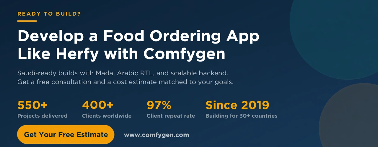develop a app like herfy with comfygen