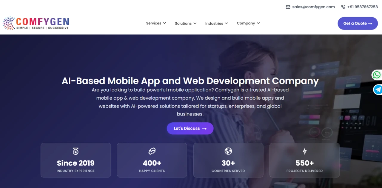 Comfygen Technologies - Best Mobile App Development Company in India
