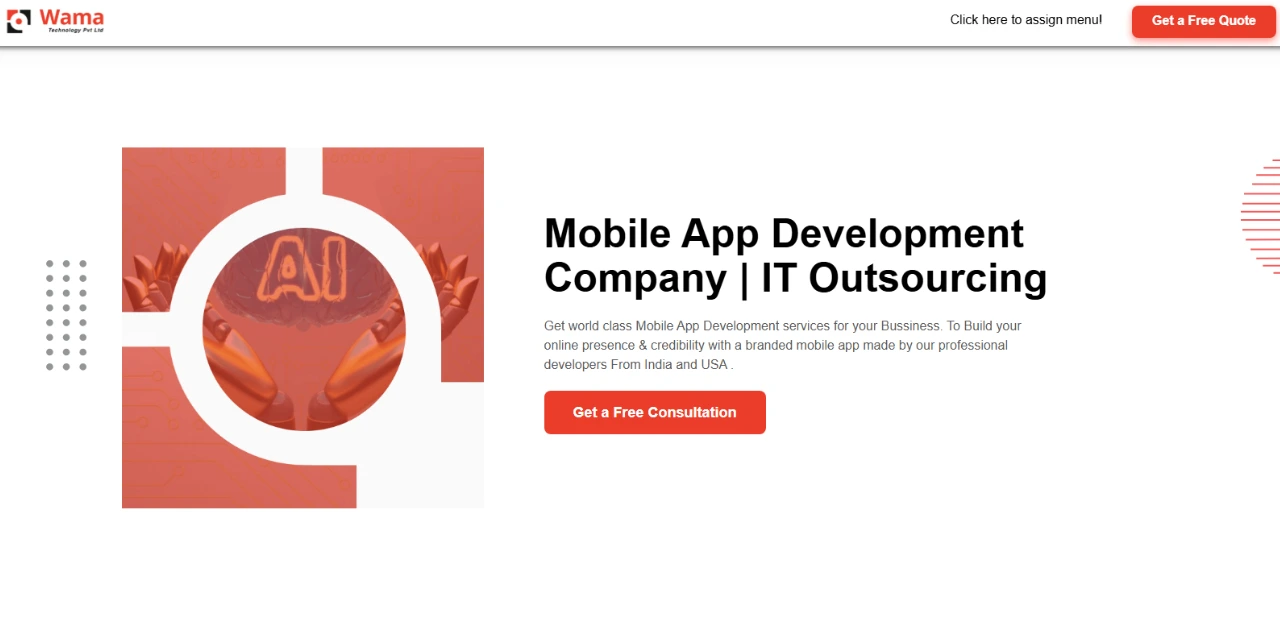 wama technology mobile app development companies in india