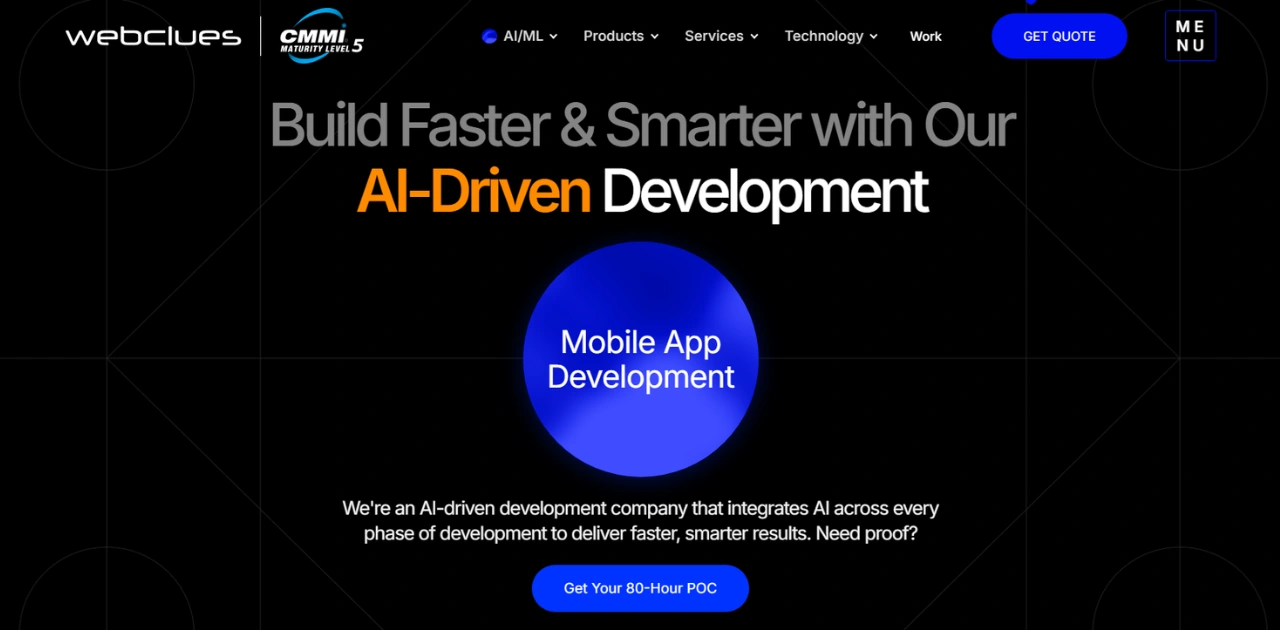 WebClues Infotech Food Delivery App Development in Ahmedabad