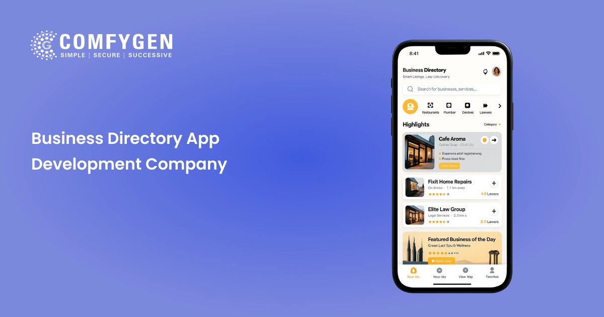 Trusted Business Directory App Development Company | Comfygen