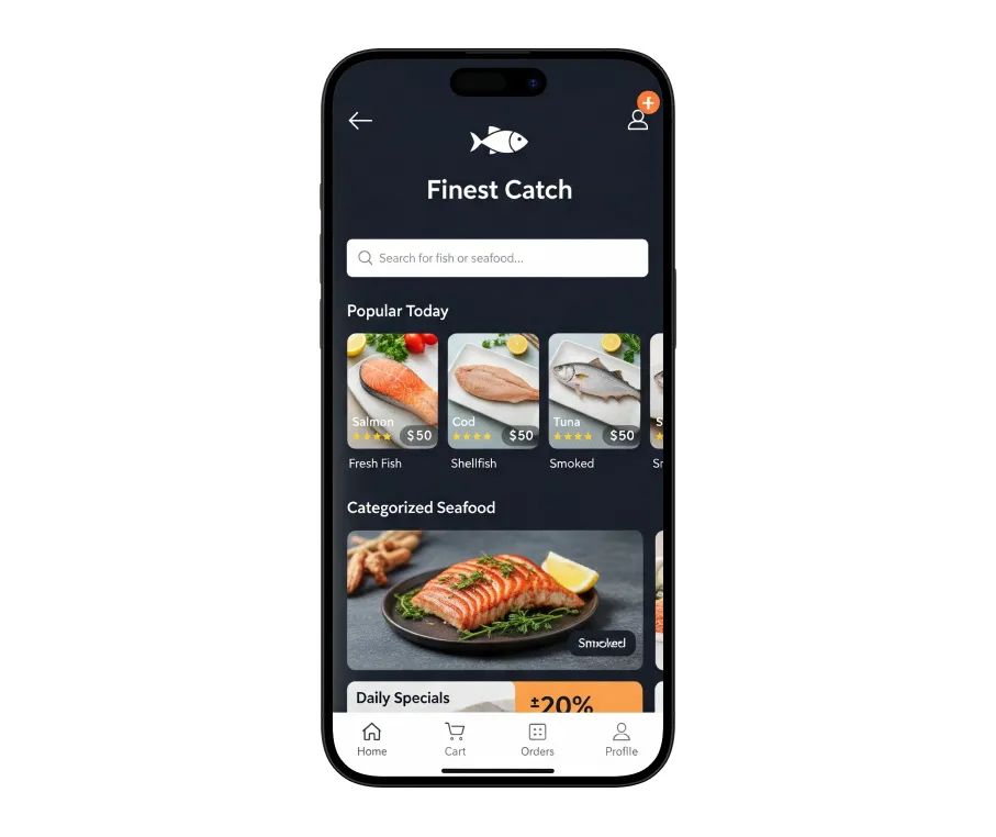 Fish Delivery App Development