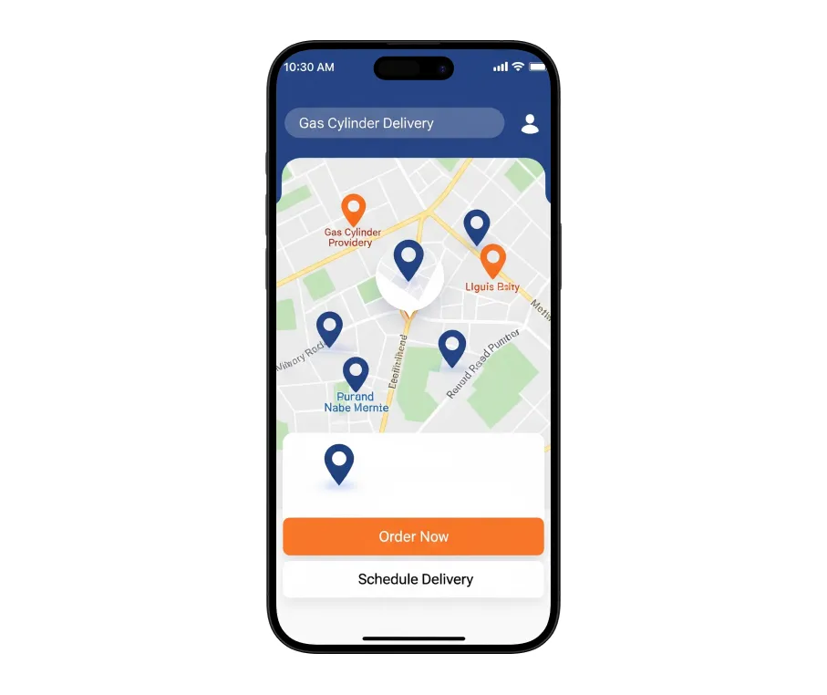 Gas Cylinder Delivery App Development