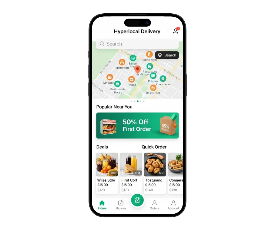Hyperlocal Delivery App Development