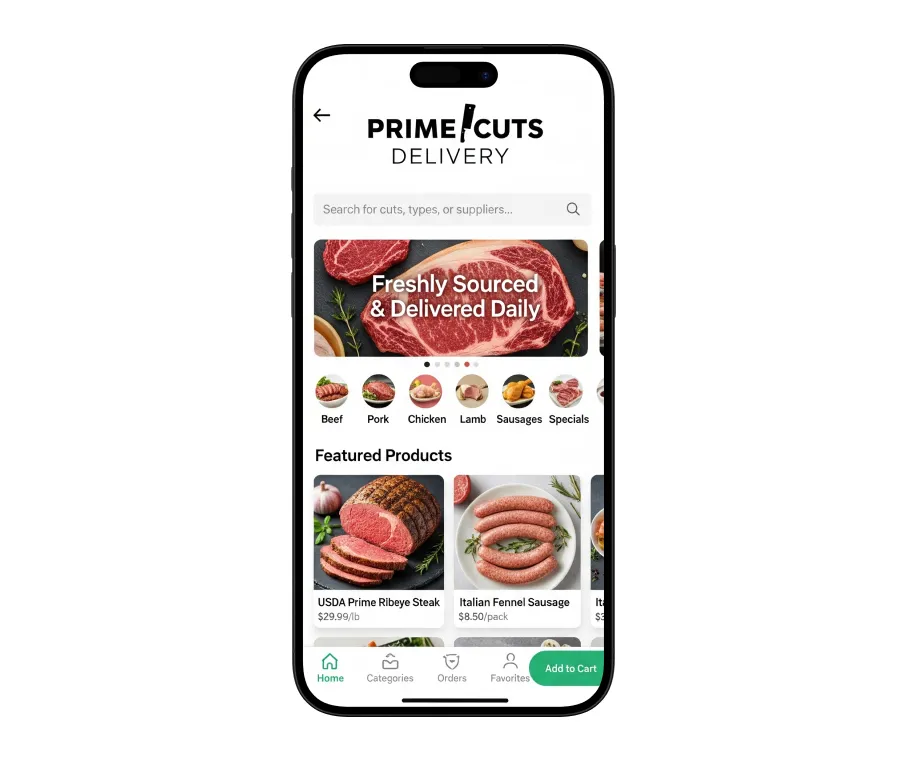 Meat Delivery App Development